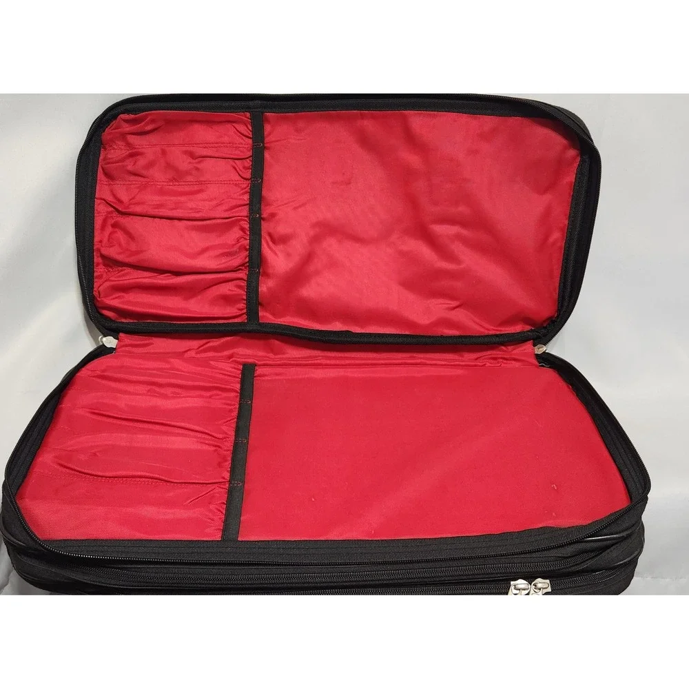 Mercer Culinary Knife Black Nylon Chef Cutlery Case Shoulder Strap 3 compartment